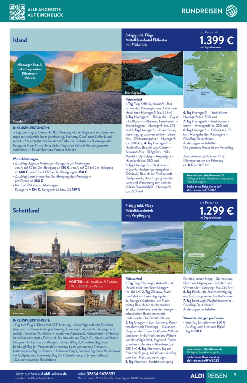 ALDI Reisen Prospekt vom 01.03.2026, Seite 9