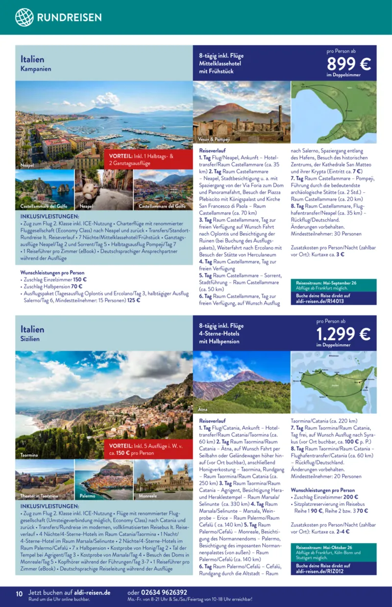 ALDI Reisen Prospekt vom 01.04.2026, Seite 10
