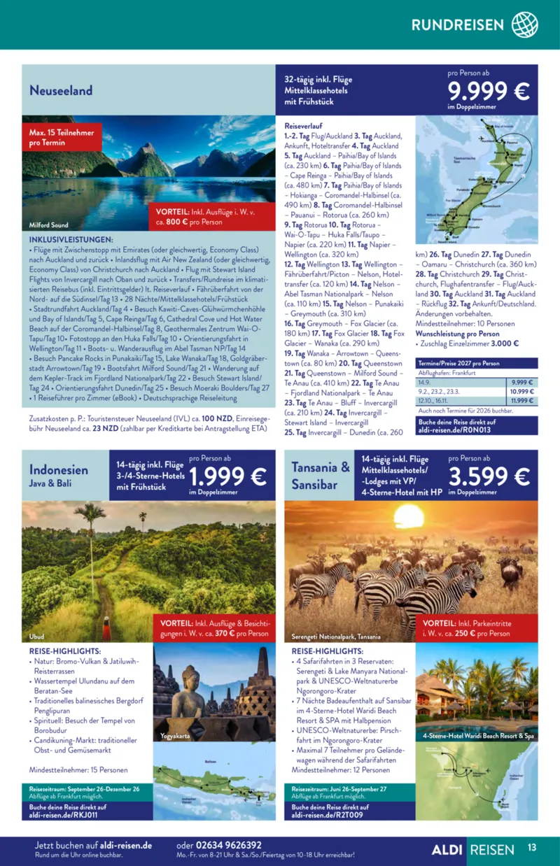 ALDI Reisen Prospekt vom 01.04.2026, Seite 13