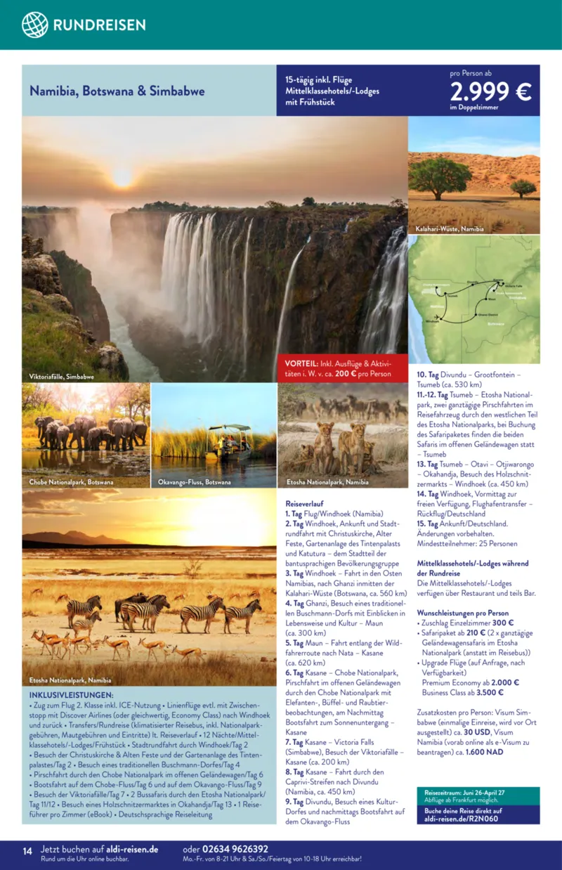 ALDI Reisen Prospekt vom 01.04.2026, Seite 14