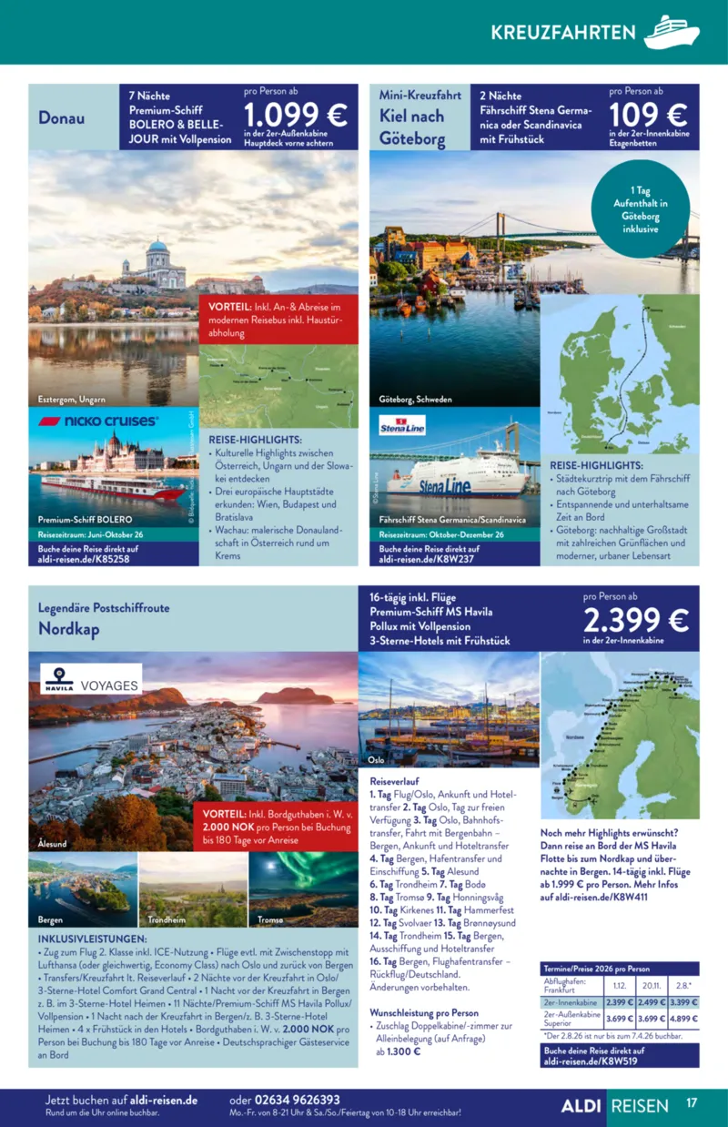 ALDI Reisen Prospekt vom 01.04.2026, Seite 17