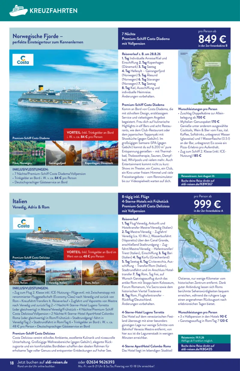 ALDI Reisen Prospekt vom 01.04.2026, Seite 18