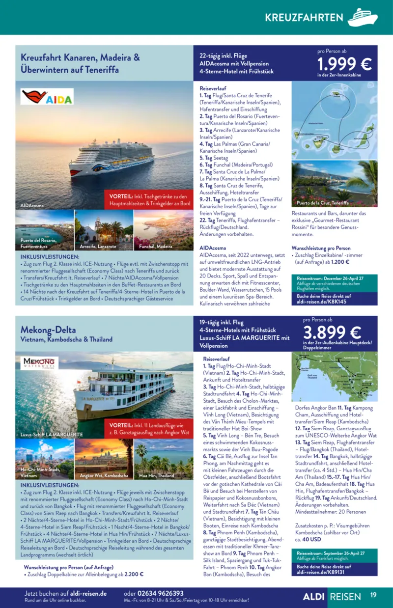 ALDI Reisen Prospekt vom 01.04.2026, Seite 19