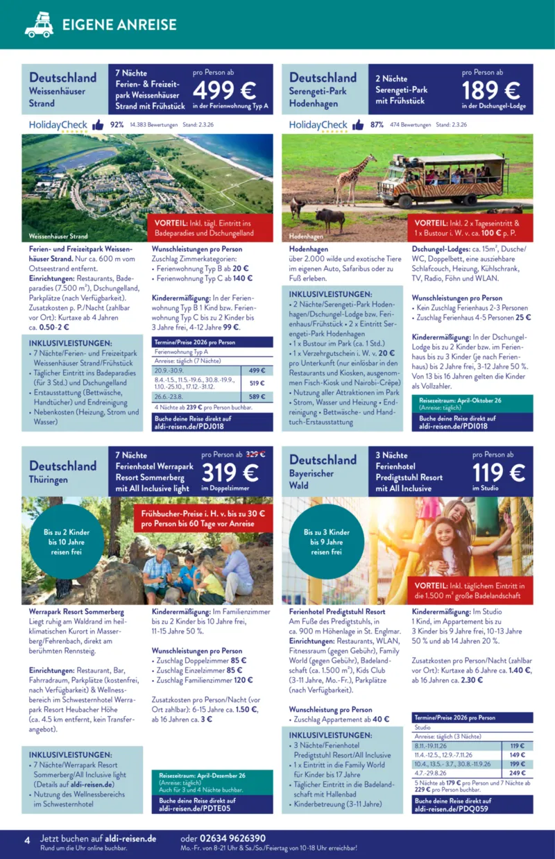 ALDI Reisen Prospekt vom 01.04.2026, Seite 4