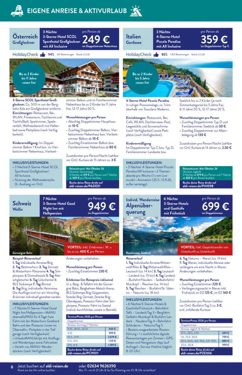 ALDI Reisen Prospekt vom 01.04.2026, Seite 6