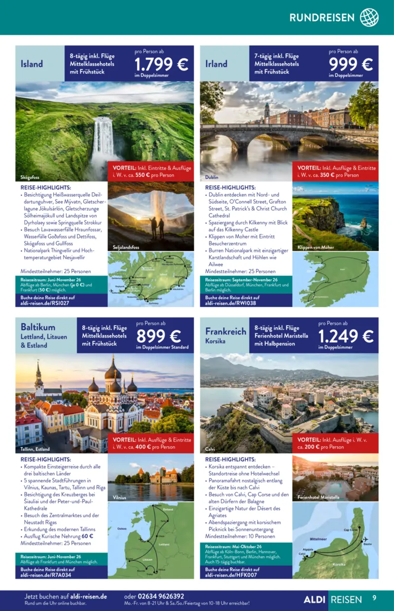 ALDI Reisen Prospekt vom 01.04.2026, Seite 9