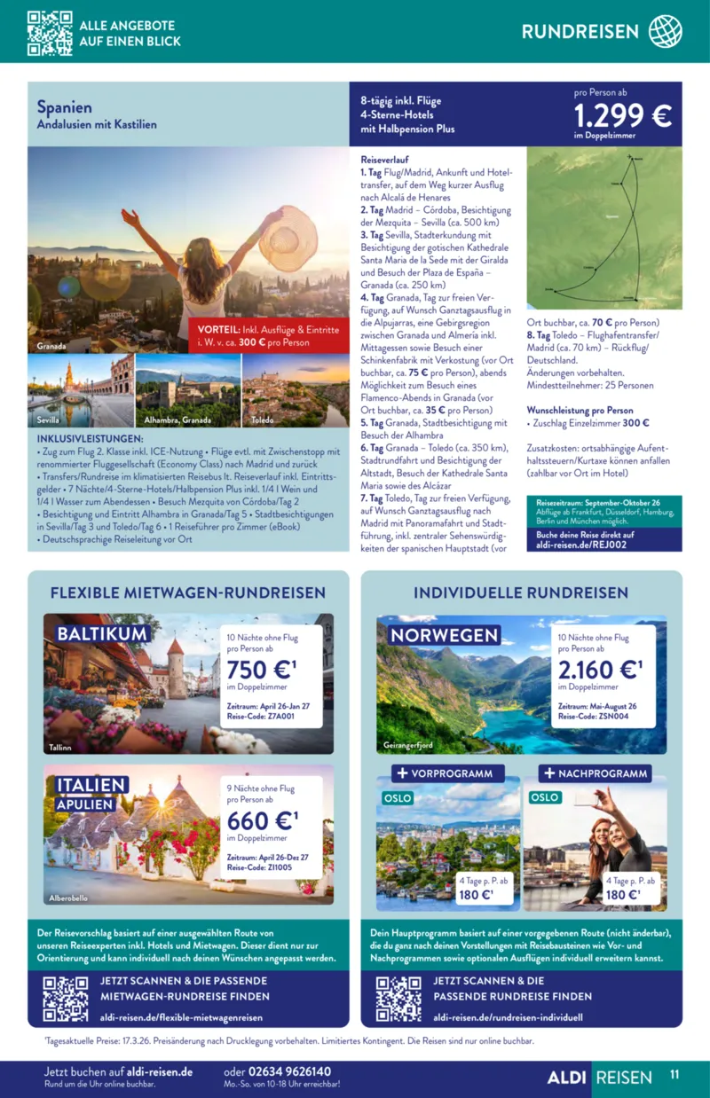 ALDI Reisen Prospekt vom 01.04.2026, Seite 11
