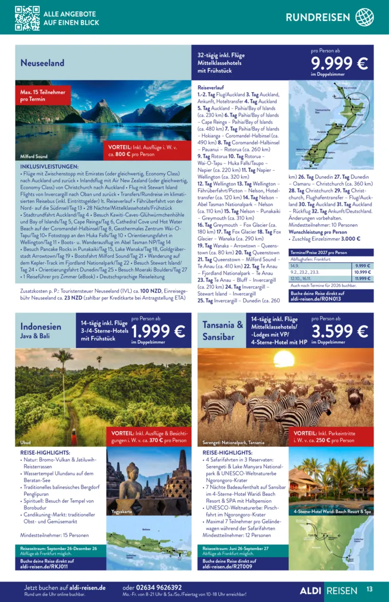 ALDI Reisen Prospekt vom 01.04.2026, Seite 13
