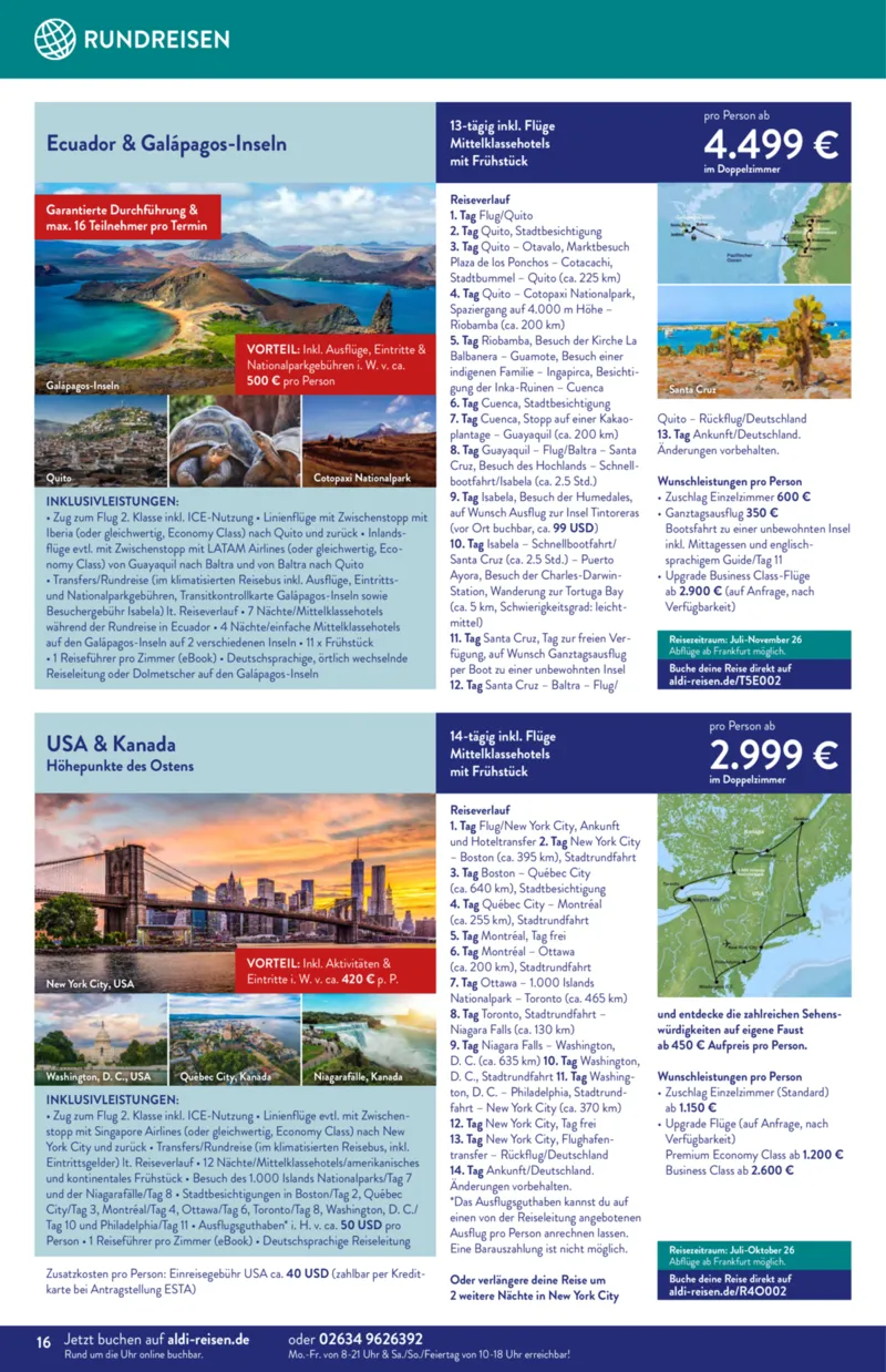 ALDI Reisen Prospekt vom 01.04.2026, Seite 16