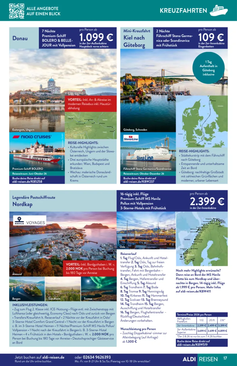 ALDI Reisen Prospekt vom 01.04.2026, Seite 17