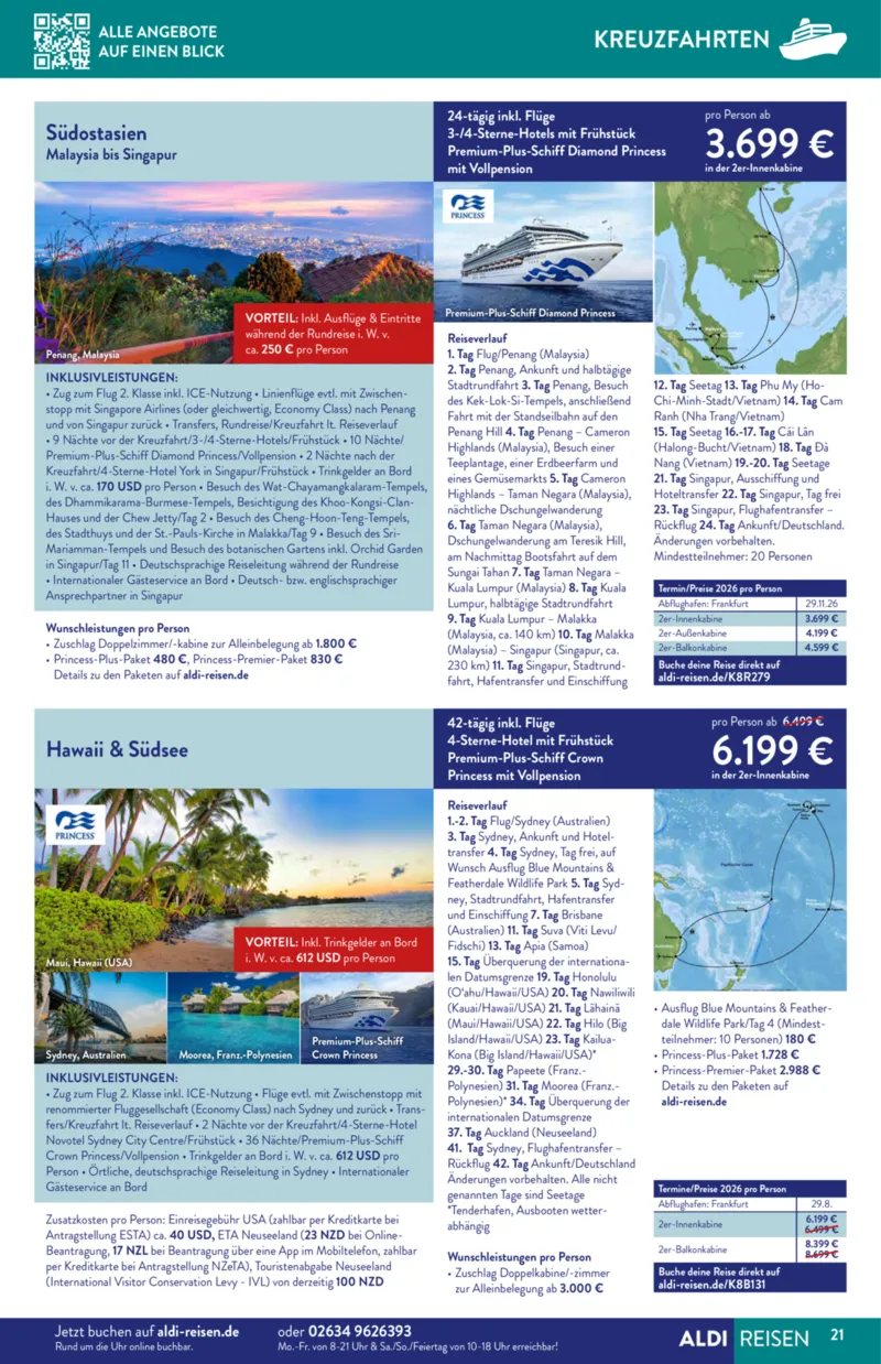 ALDI Reisen Prospekt vom 01.04.2026, Seite 21