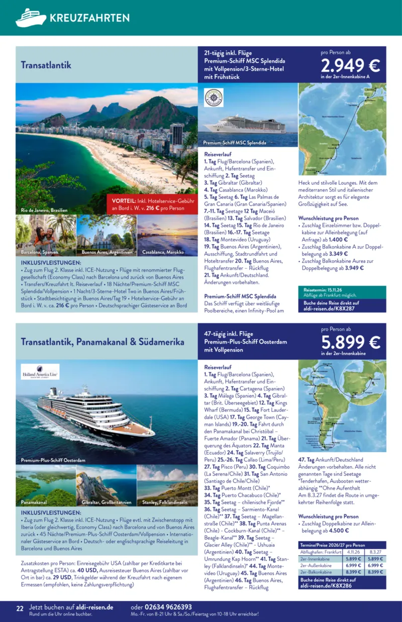 ALDI Reisen Prospekt vom 01.04.2026, Seite 22