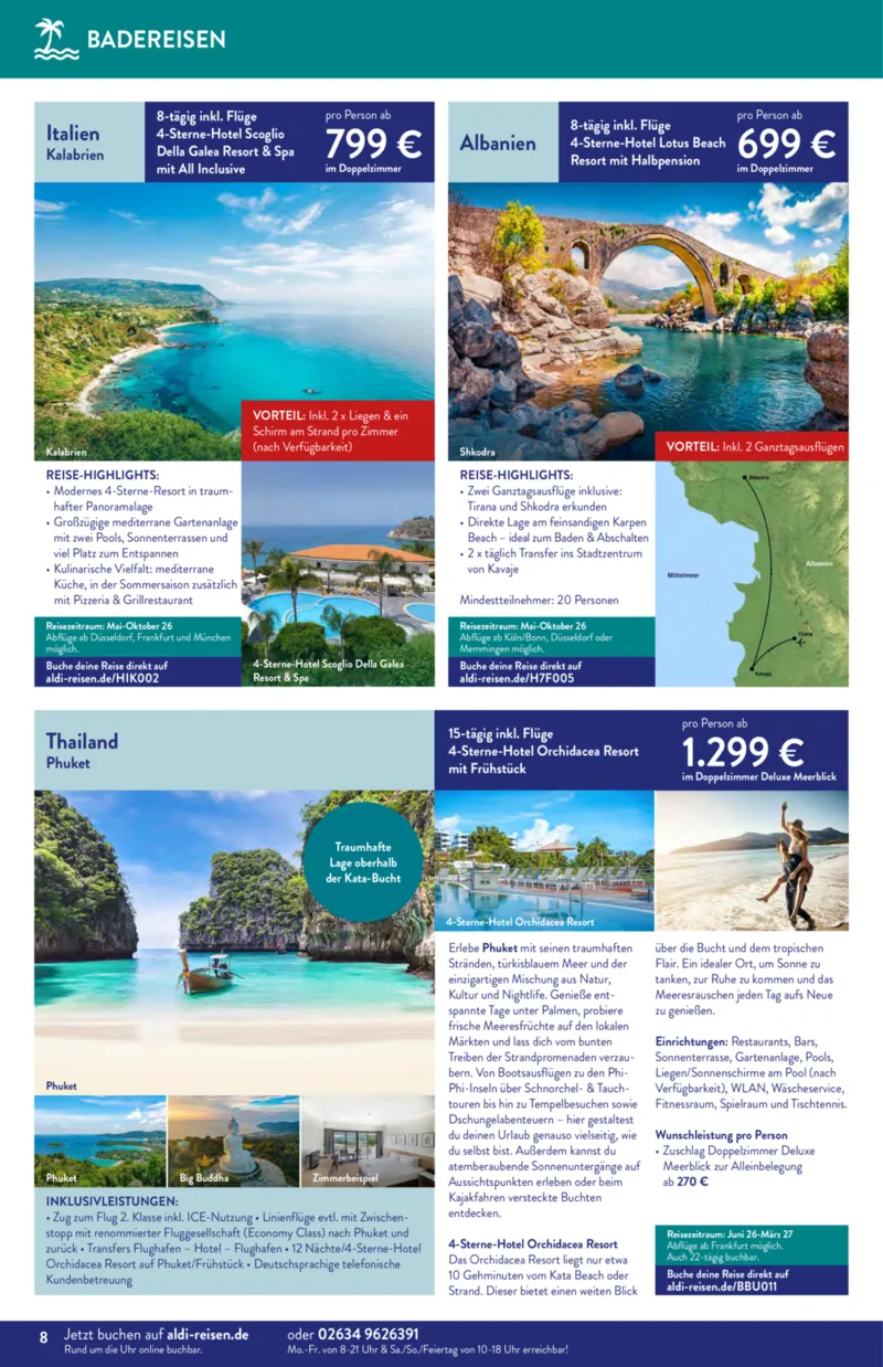 ALDI Reisen Prospekt vom 01.04.2026, Seite 8