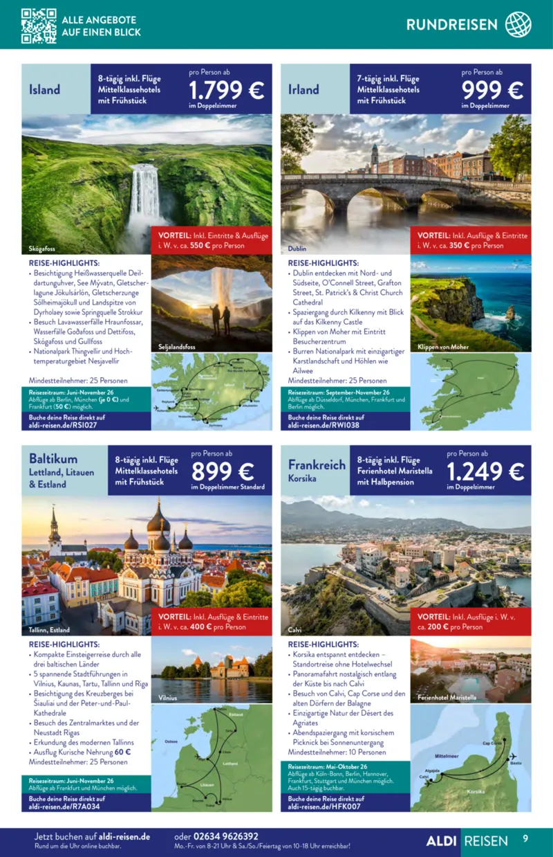 ALDI Reisen Prospekt vom 01.04.2026, Seite 9