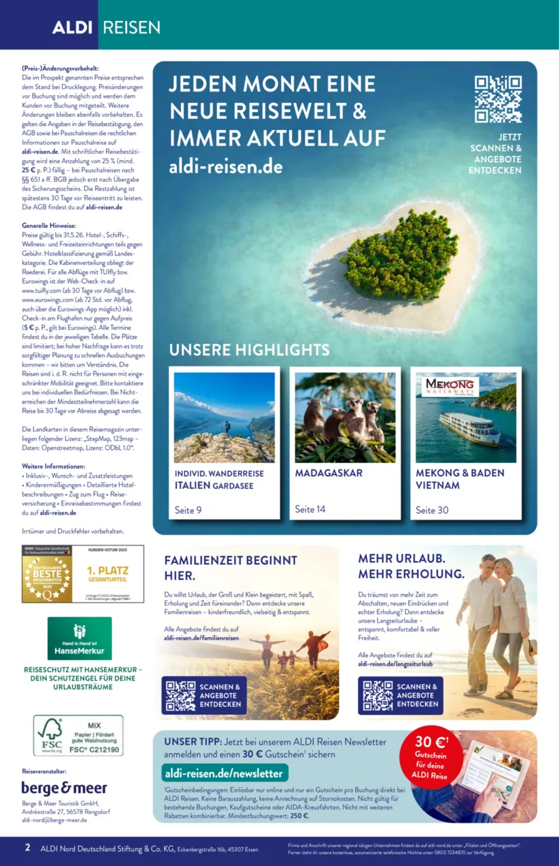 ALDI Reisen Prospekt vom 01.05.2026, Seite 2