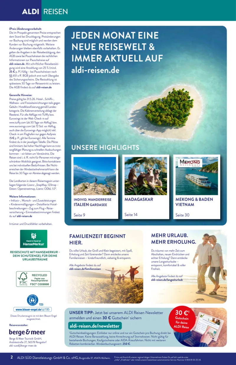 ALDI Reisen Prospekt vom 01.05.2026, Seite 2
