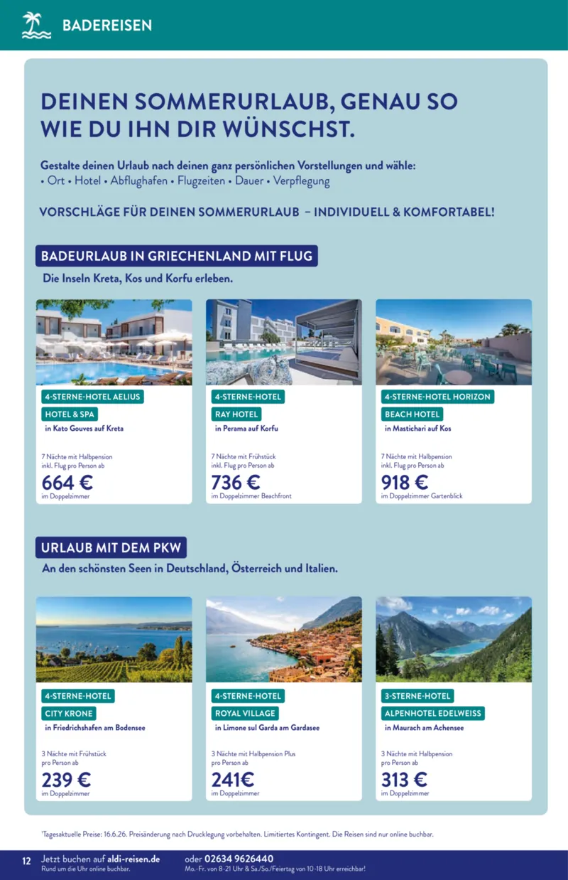 ALDI Reisen Prospekt vom 01.07.2026, Seite 12