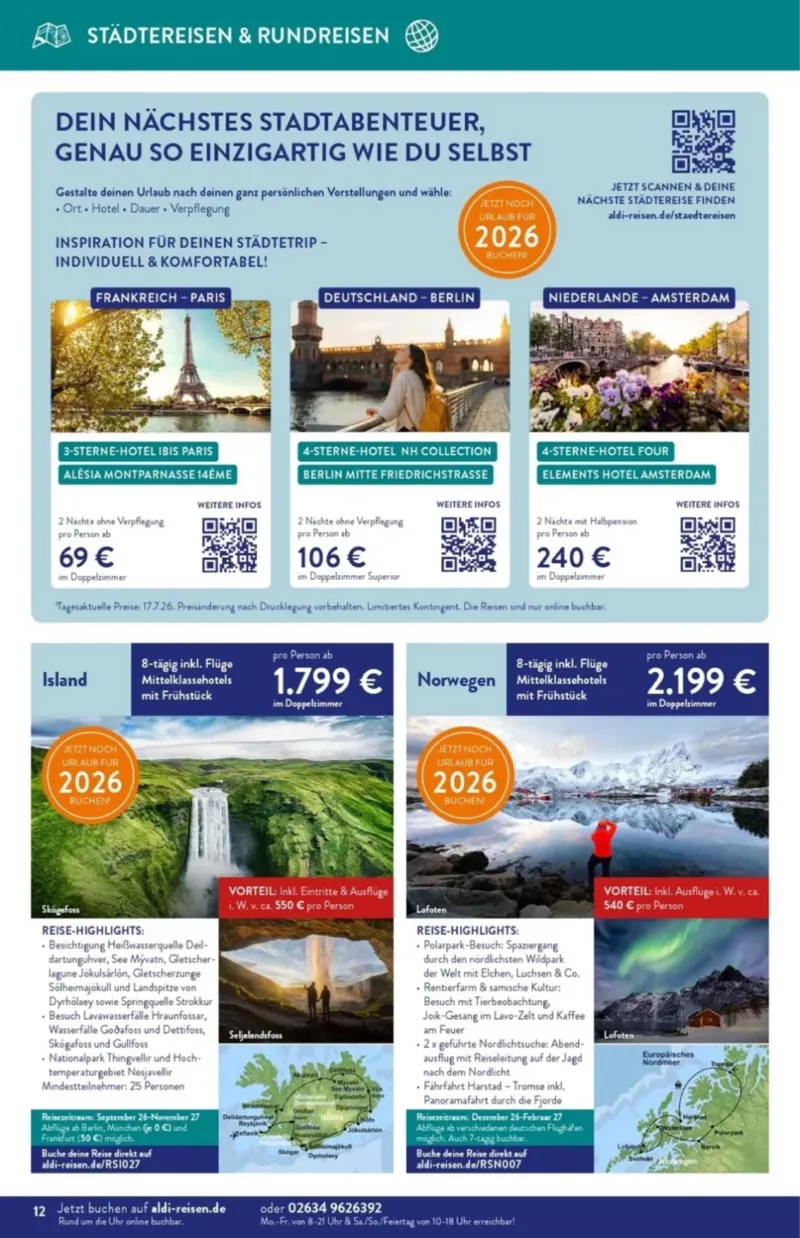ALDI Reisen Prospekt vom 01.08.2026, Seite 12