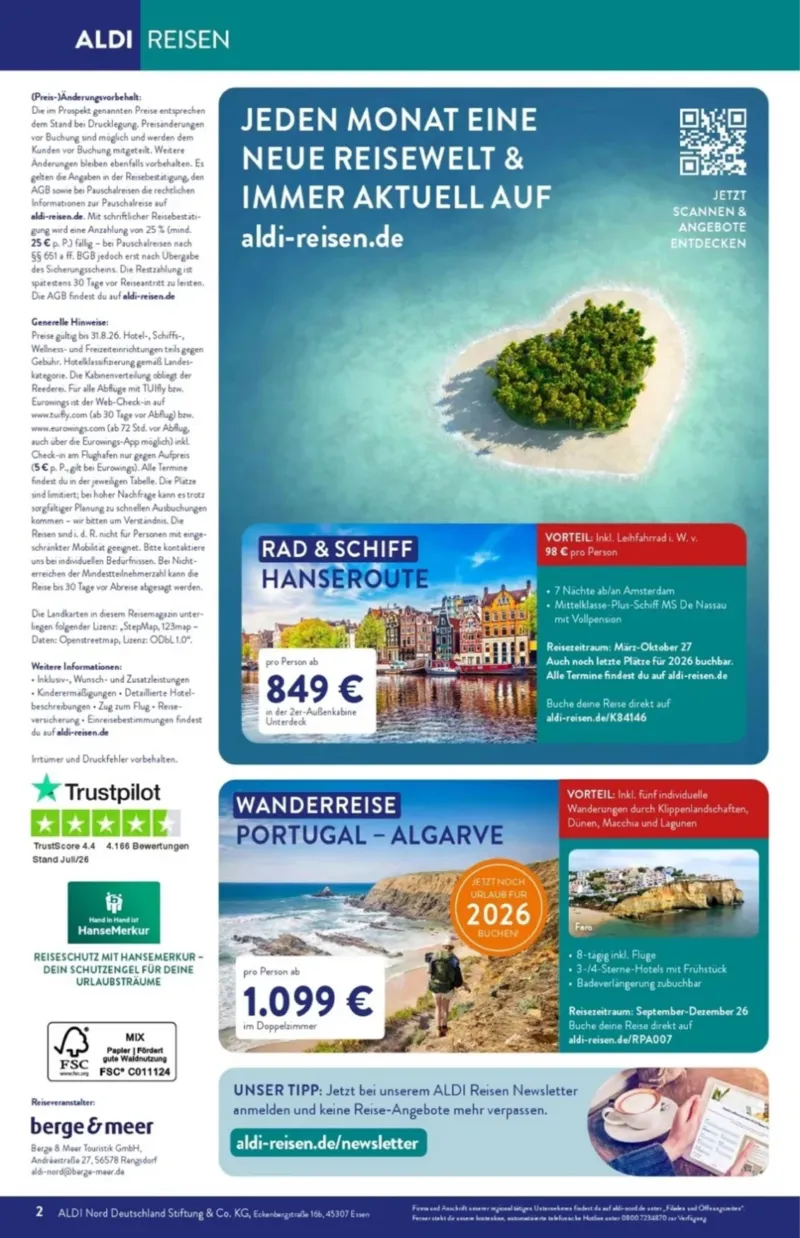 ALDI Reisen Prospekt vom 01.08.2026, Seite 2