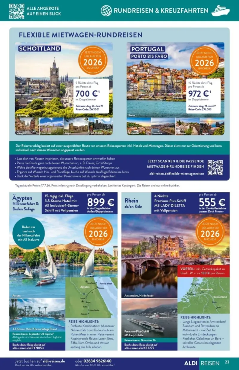ALDI Reisen Prospekt vom 01.08.2026, Seite 23