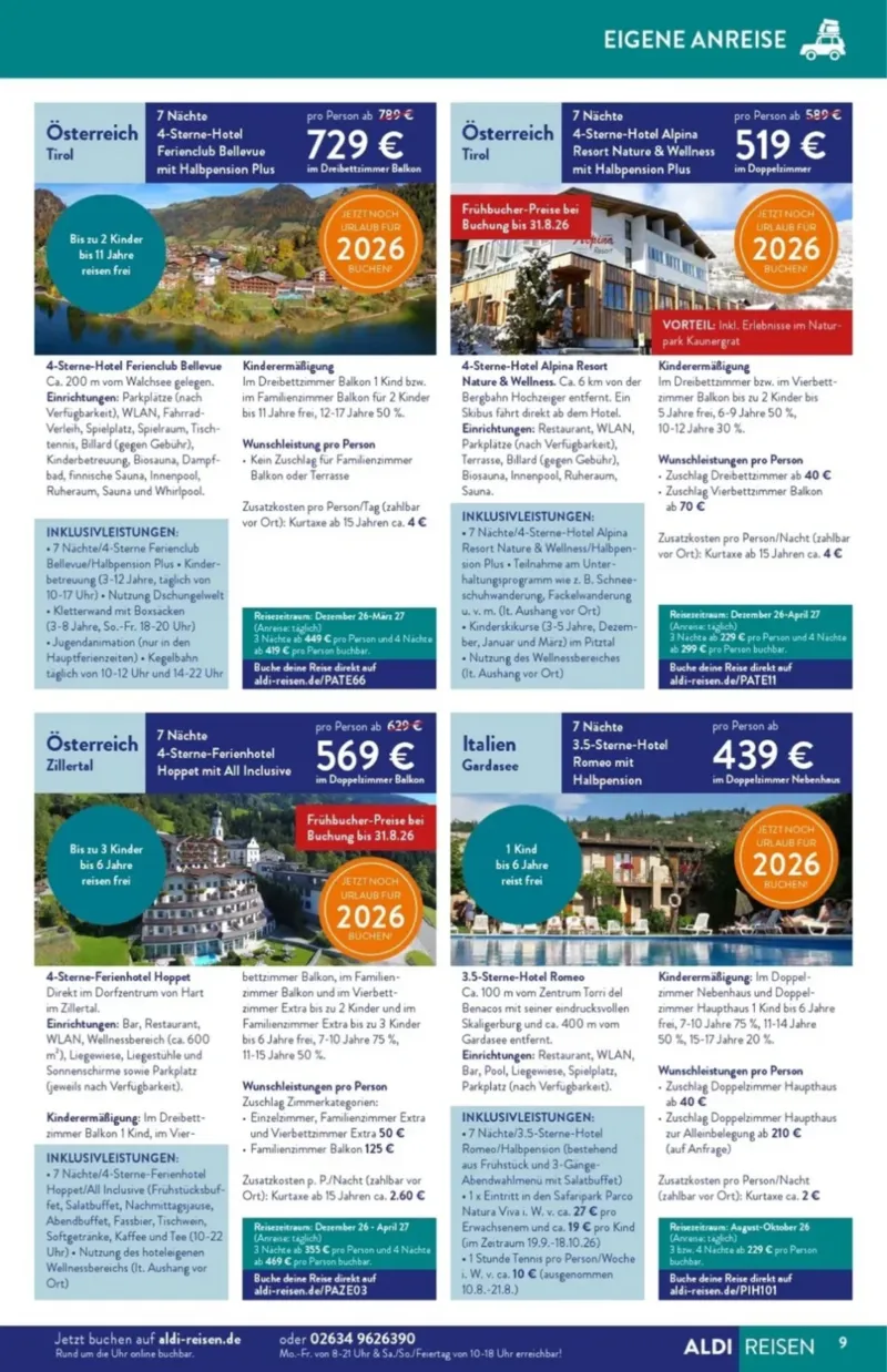 ALDI Reisen Prospekt vom 01.08.2026, Seite 9
