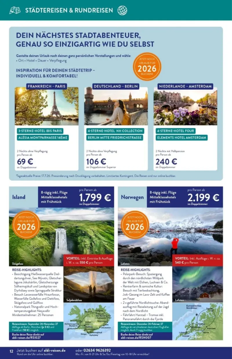 ALDI Reisen Prospekt vom 01.08.2026, Seite 12