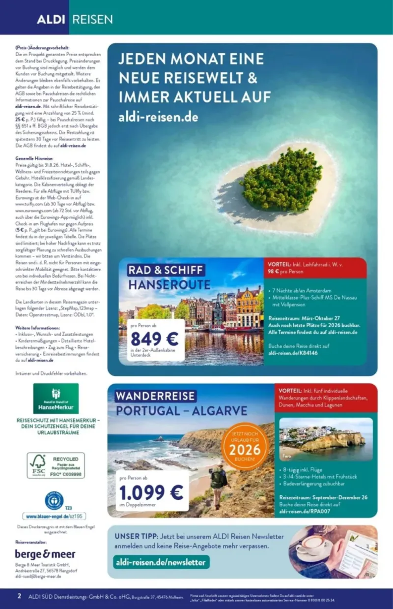 ALDI Reisen Prospekt vom 01.08.2026, Seite 2