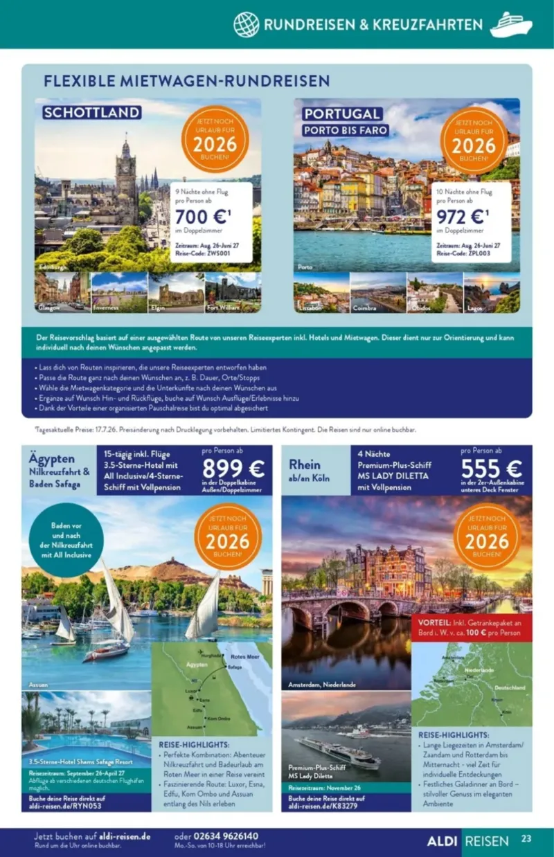 ALDI Reisen Prospekt vom 01.08.2026, Seite 23