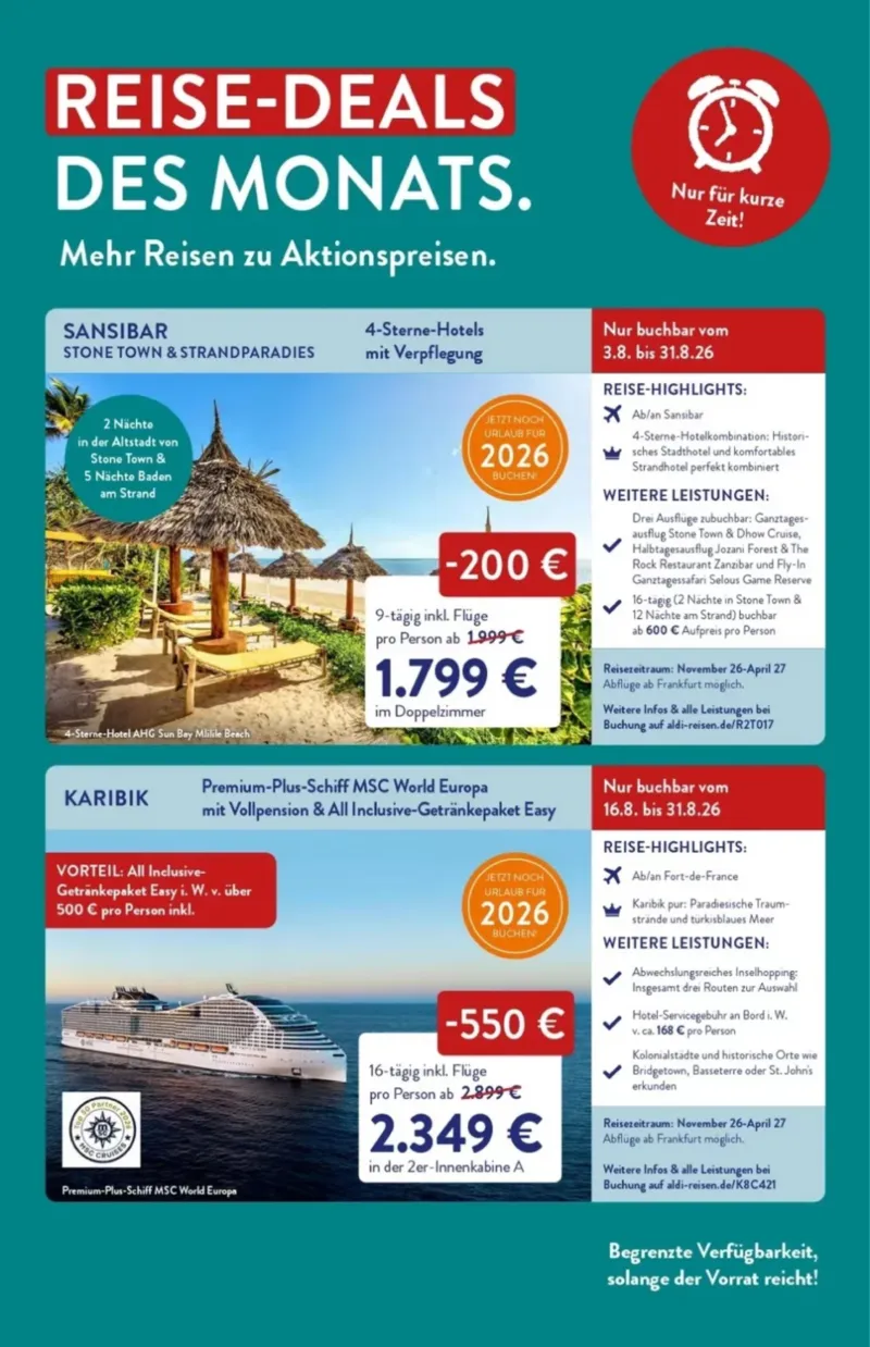 ALDI Reisen Prospekt vom 01.08.2026, Seite 3