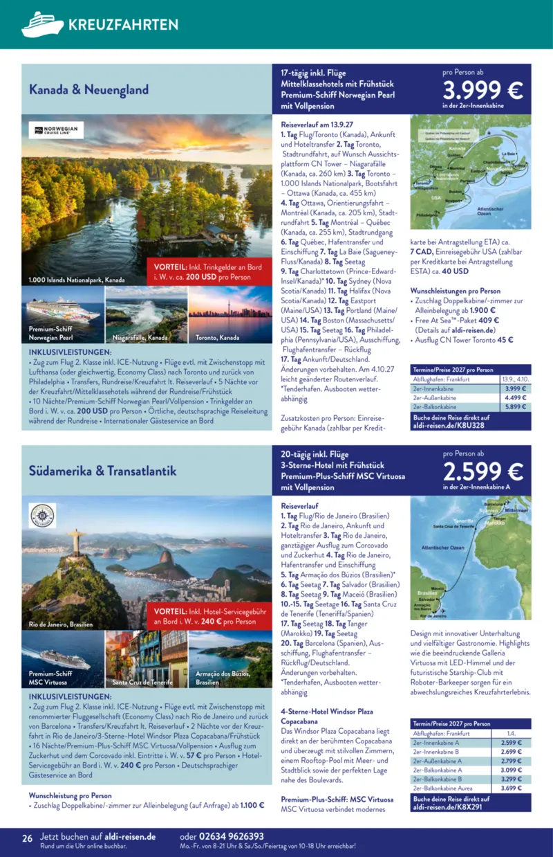ALDI Reisen Prospekt vom 01.09.2026, Seite 26