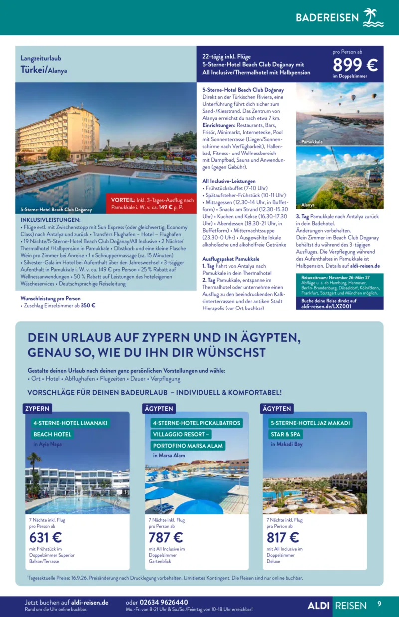 ALDI Reisen Prospekt vom 01.10.2026, Seite 9