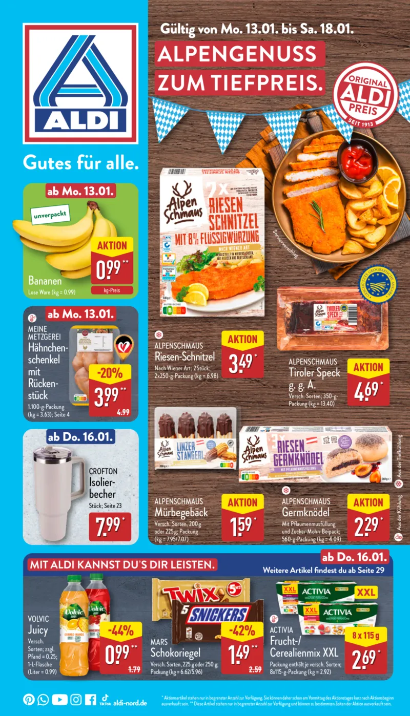 ALDI Nord Prospekt vom 13.01.2025, Seite 1