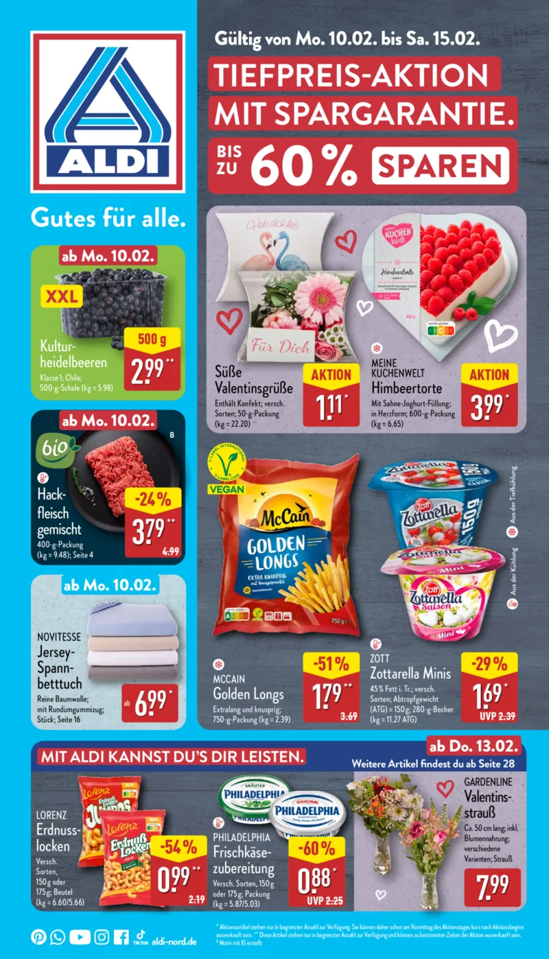 ALDI Nord Prospekt vom 10.02.2025, Seite 1