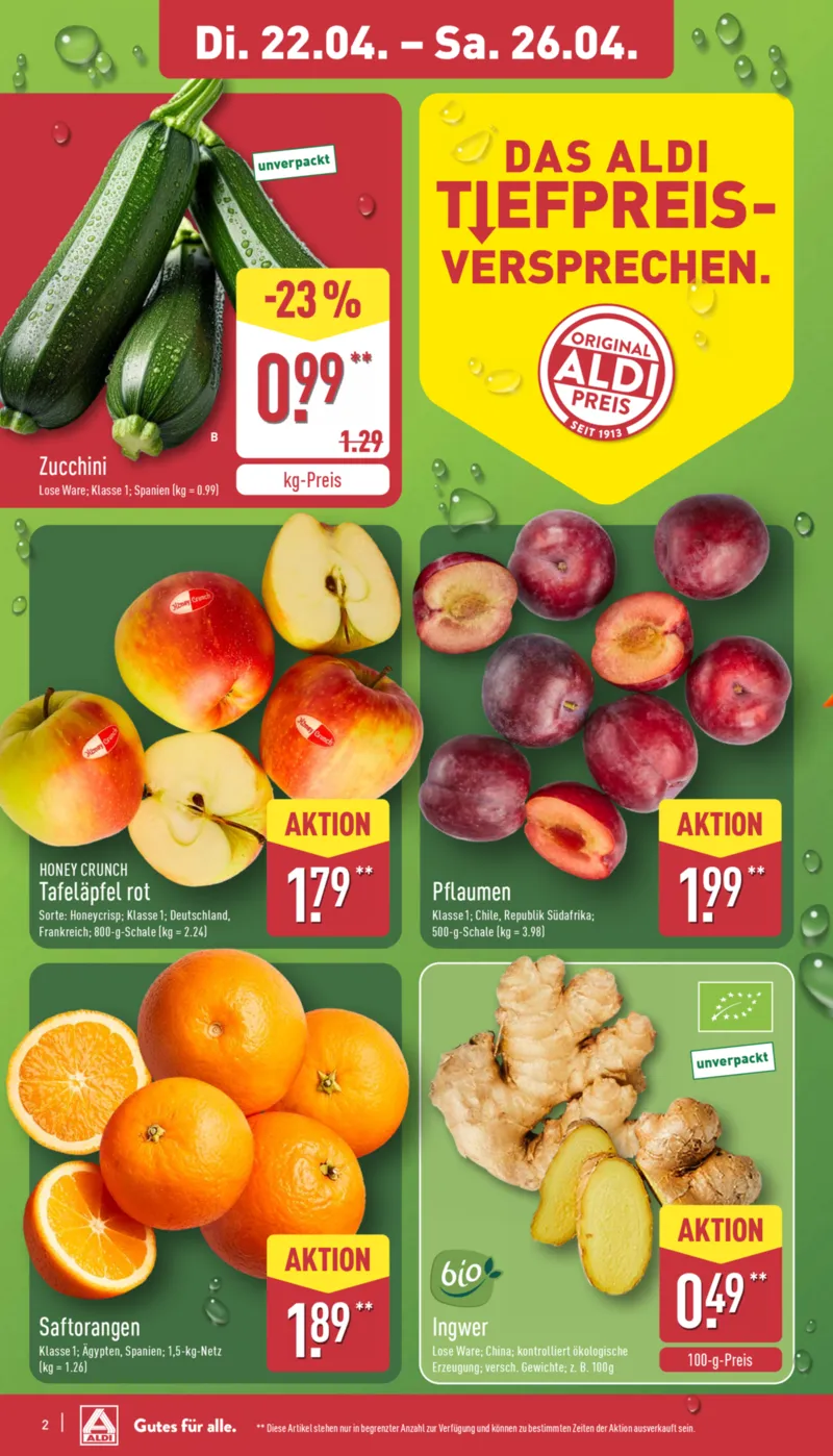 ALDI Nord Prospekt vom 22.04.2025, Seite 2