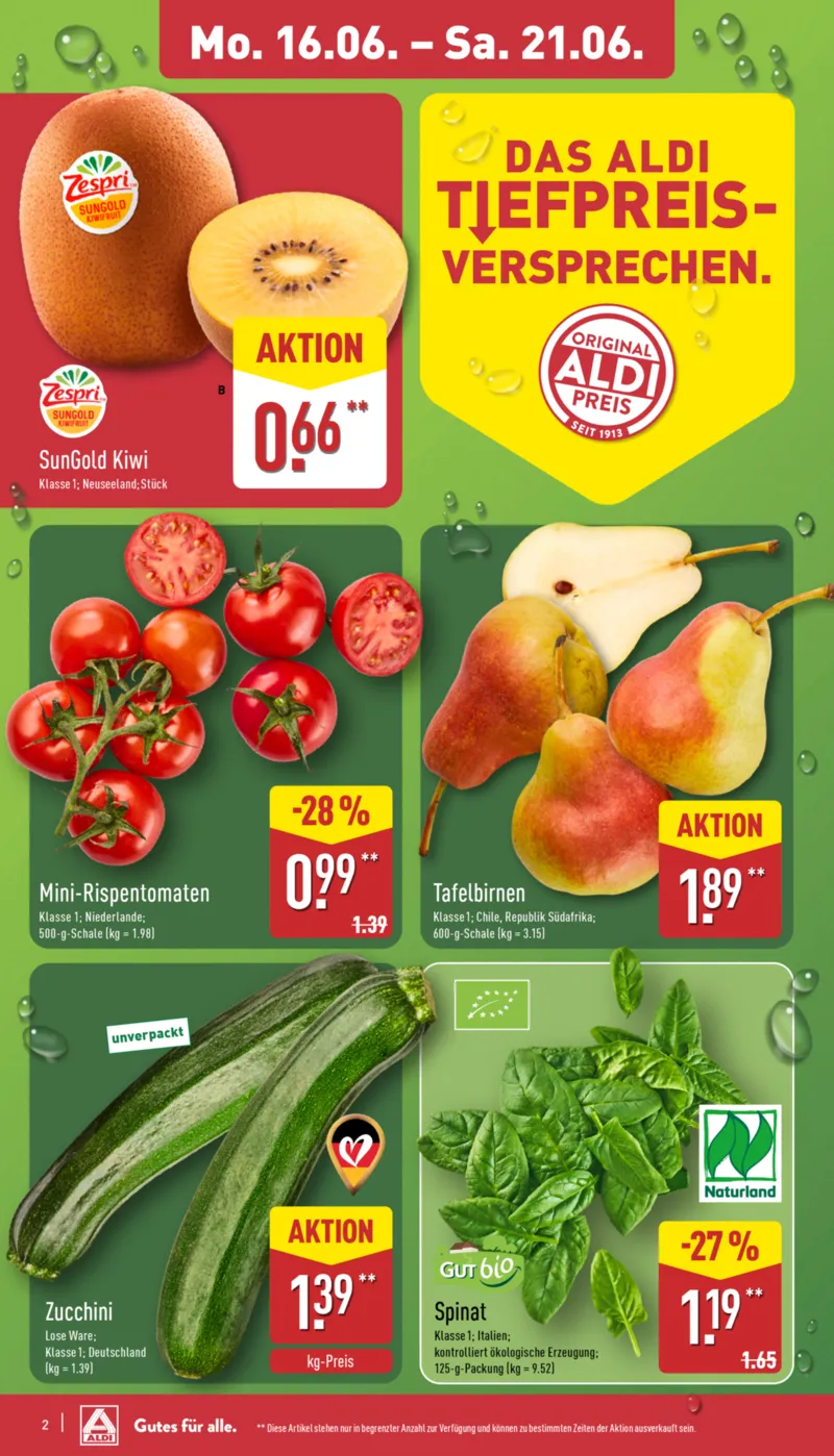 ALDI Nord Prospekt vom 16.06.2025, Seite 2