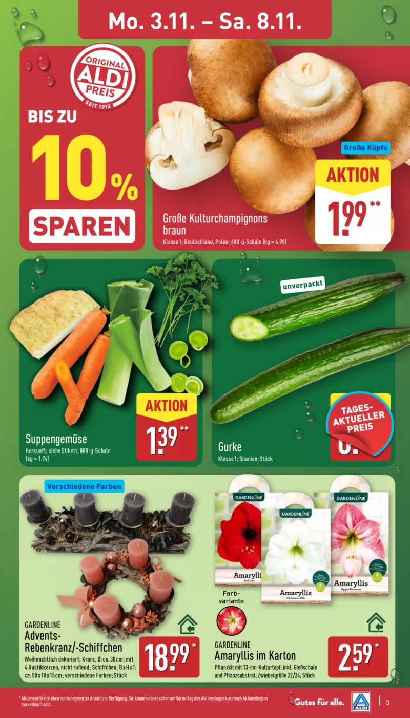 ALDI Nord Prospekt vom 03.11.2025, Seite 3 ALDI Nord Prospekt vom 03.11.2025, Seite 3