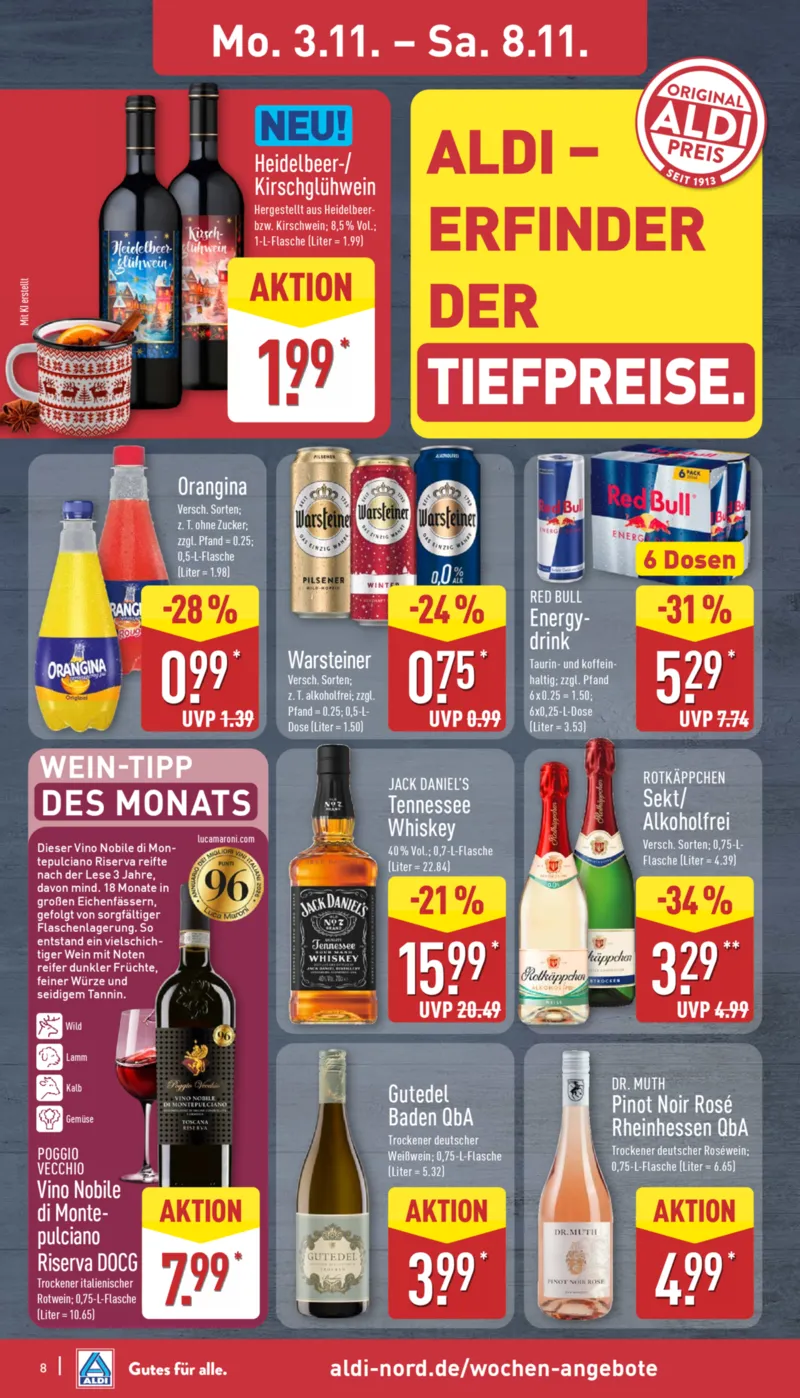 ALDI Nord Prospekt vom 03.11.2025, Seite 8 ALDI Nord Prospekt vom 03.11.2025, Seite 8