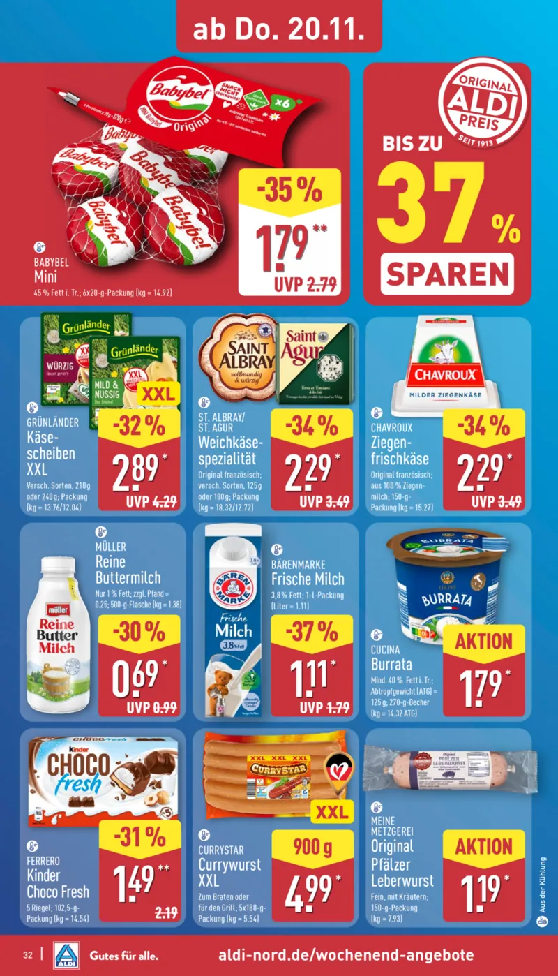 ALDI Nord Prospekt vom 17.11.2025, Seite 32