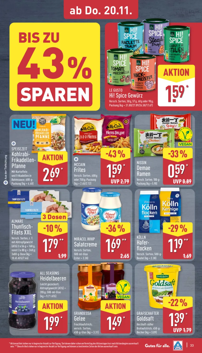 ALDI Nord Prospekt vom 17.11.2025, Seite 33