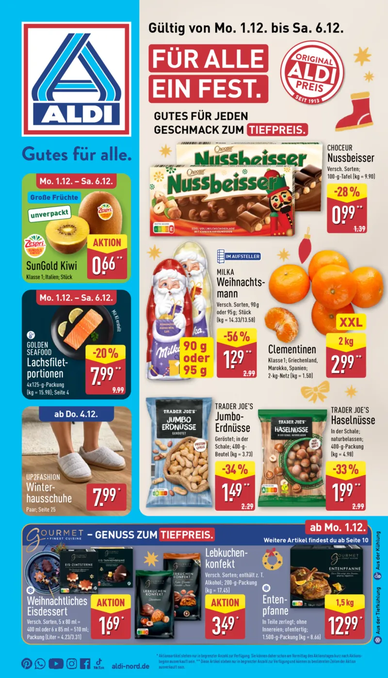 ALDI Nord Prospekt vom 01.12.2025, Seite 1