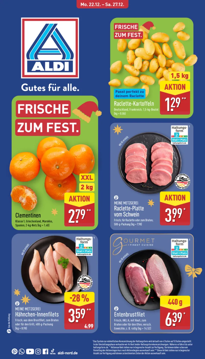 ALDI Nord Prospekt vom 22.12.2025, Seite 1