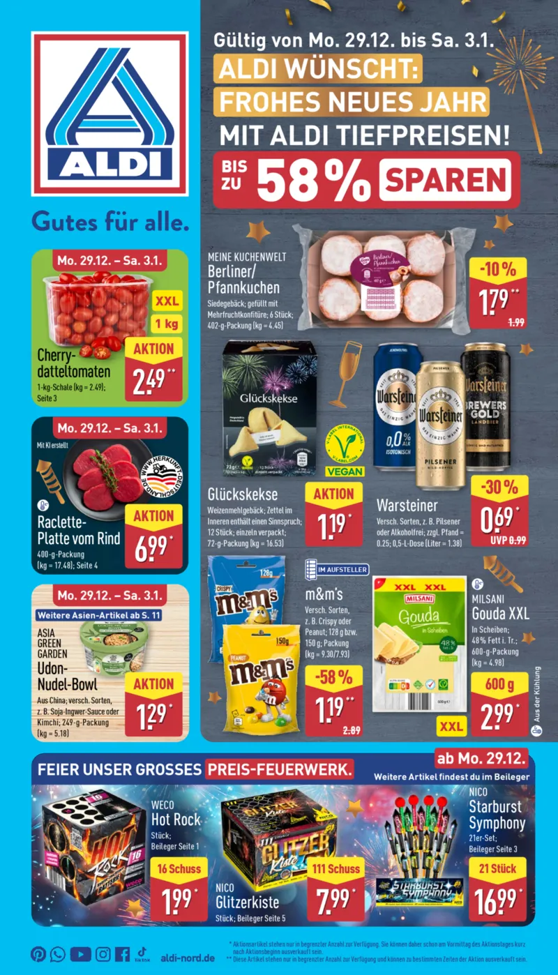 ALDI Nord Prospekt vom 29.12.2025, Seite 1