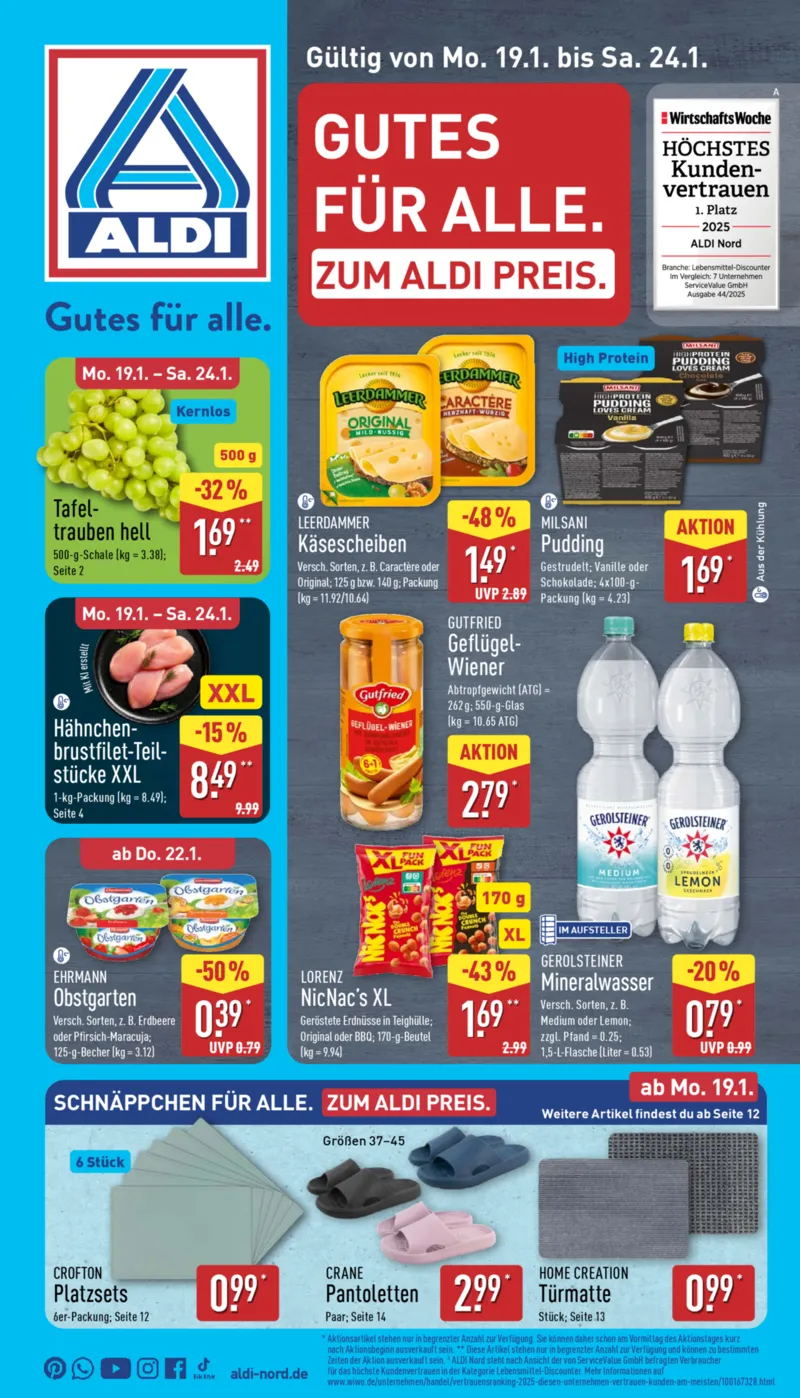 ALDI Nord Prospekt vom 19.01.2026, Seite 1