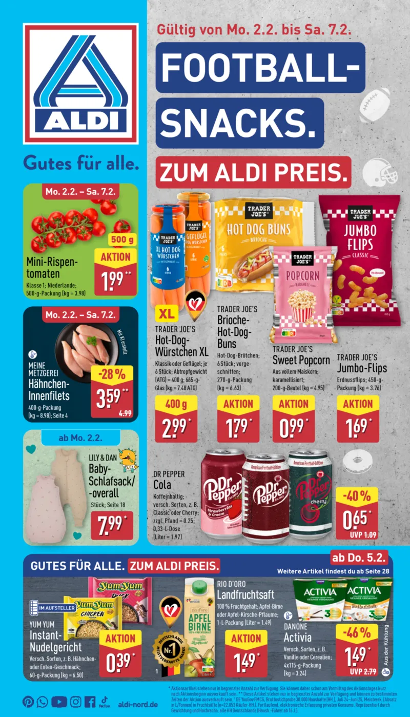ALDI Nord Prospekt vom 02.02.2026, Seite 1