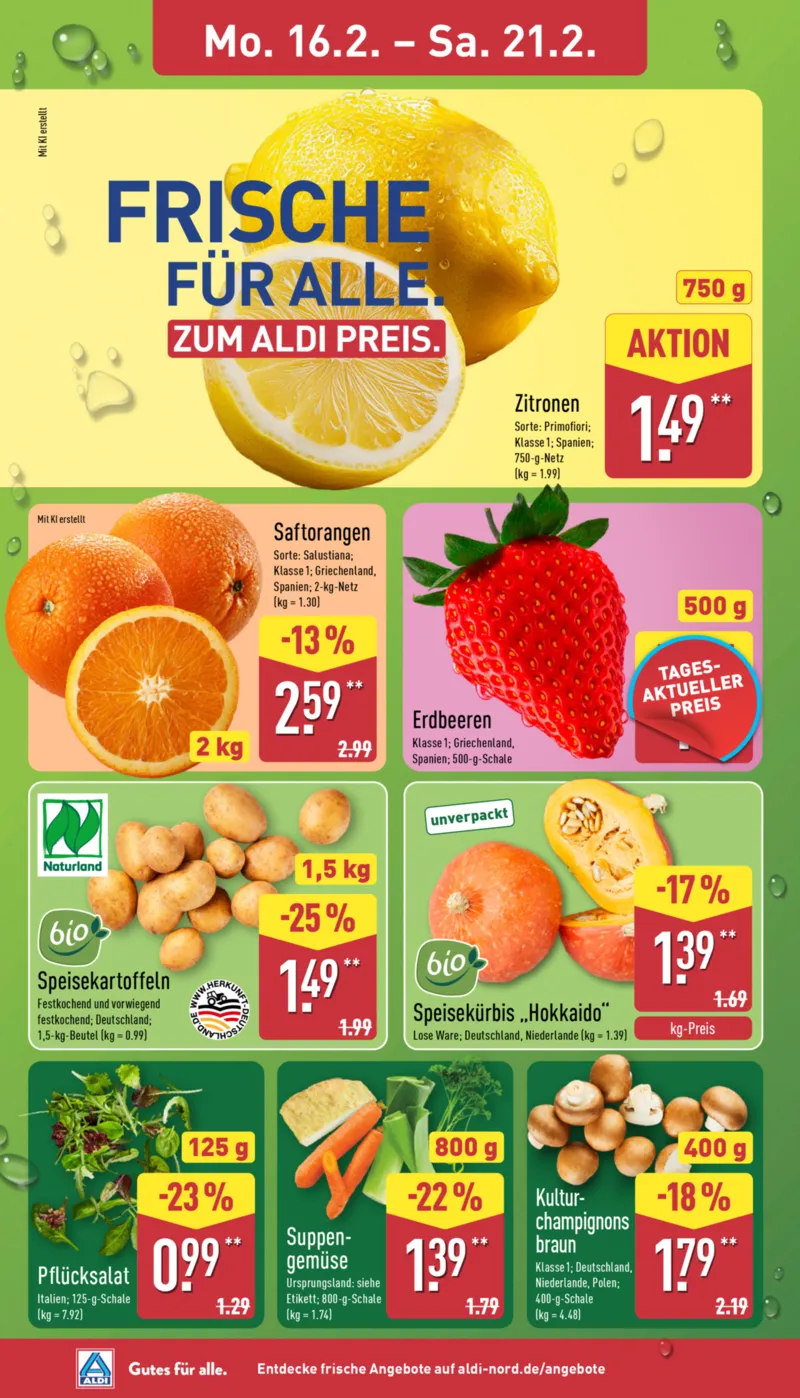 ALDI Nord Prospekt vom 16.02.2026, Seite 2