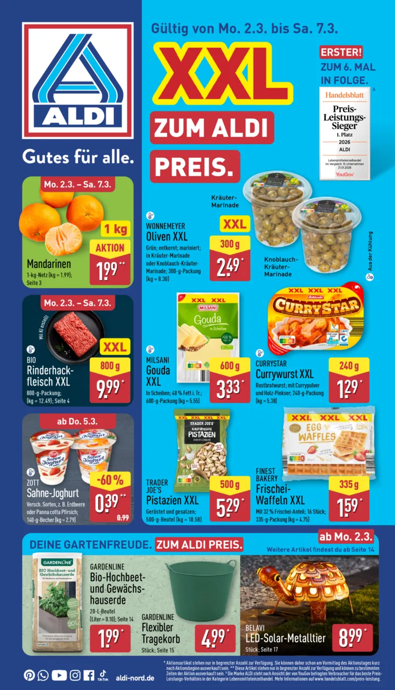 ALDI Nord Prospekt vom 02.03.2026, Seite 1