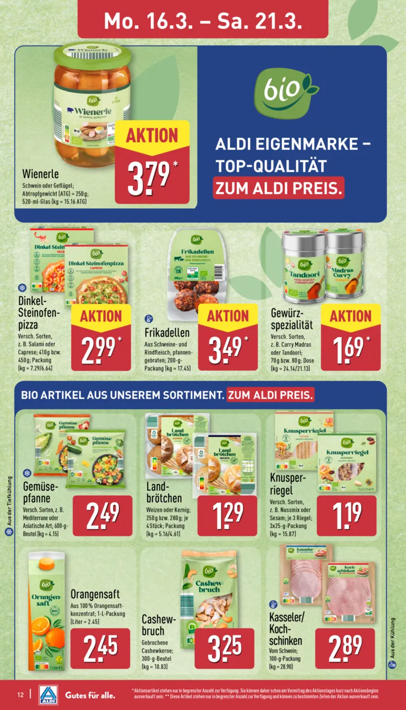 ALDI Nord Prospekt vom 16.03.2026, Seite 12