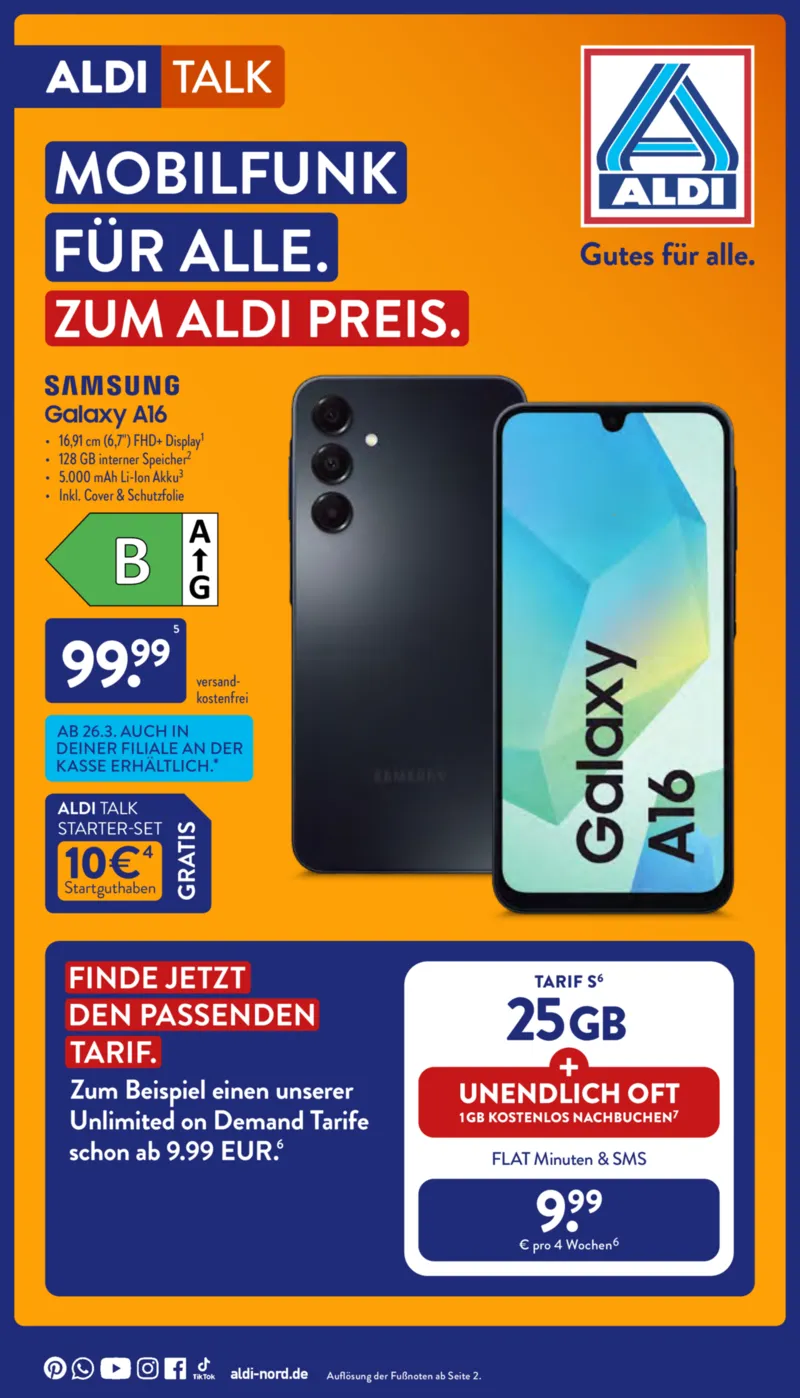 ALDI Nord Prospekt vom 29.03.2026, Seite 1