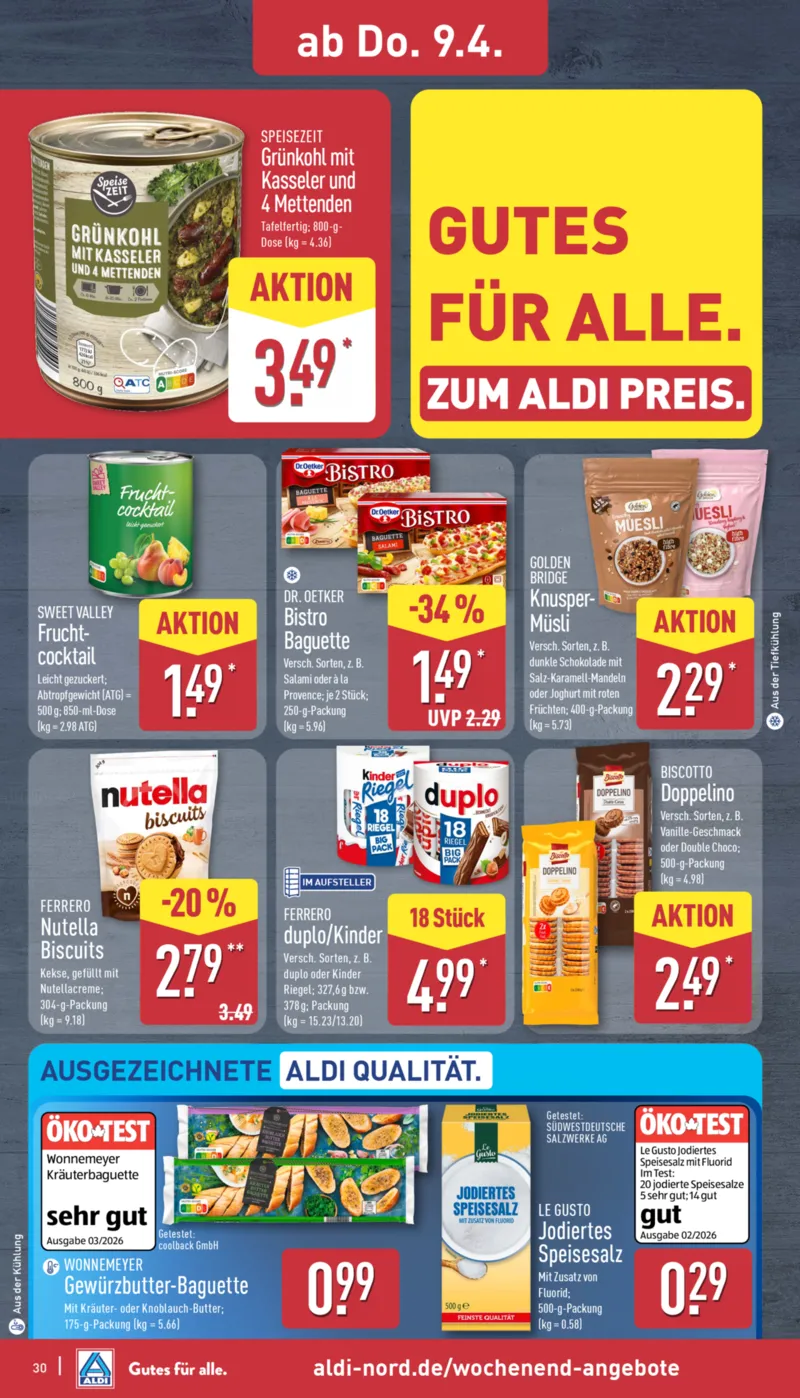 ALDI Nord Prospekt vom 07.04.2026, Seite 30
