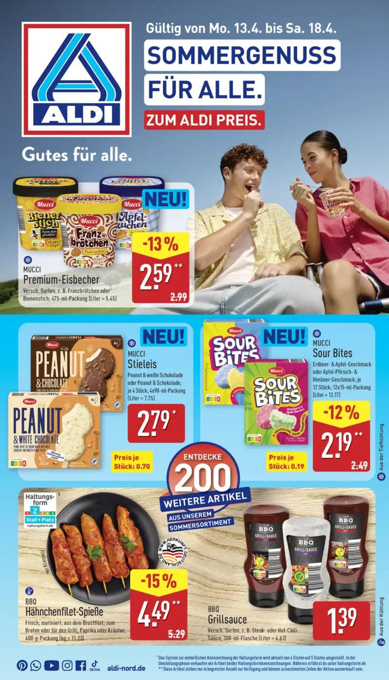 ALDI Nord Prospekt vom 13.04.2026, Seite 1